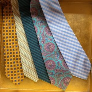 Set of 5 Robert Talbott Neckties All Silk USA‎